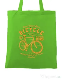 Sacosa din panza Bicycle Verde mar