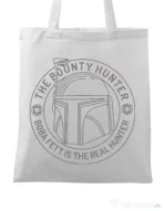 Sacosa din panza Bounty Hunter Alb