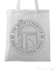 Sacosa din panza Bounty Hunter Alb