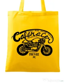Sacosa din panza Caferacer Galben