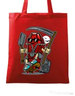 Sacosa din panza Coffin Skater Rosu