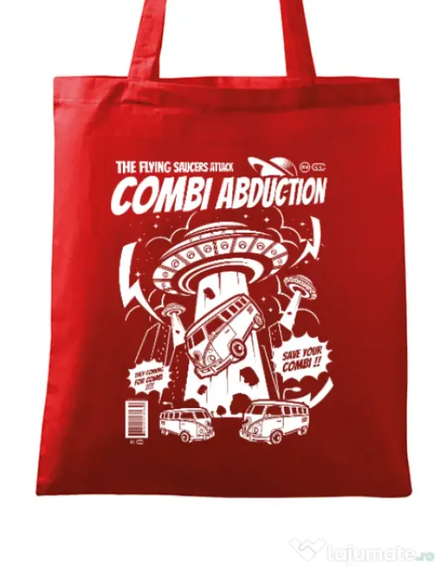 Sacosa din panza Combi Abduction Rosu