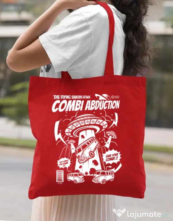 Sacosa din panza Combi Abduction Rosu