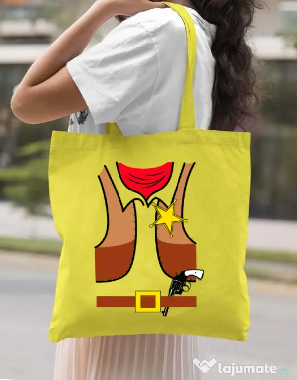 Sacosa din panza Cowboy Suit 1 Galben