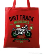 Sacosa din panza Dirt Track Rosu