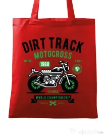 Sacosa din panza Dirt Track Rosu