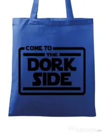 Sacosa din panza Dork side Albastru regal