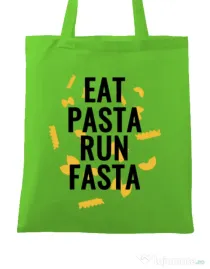 Sacosa din panza Eat pasta Verde mar