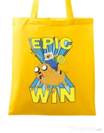 Sacosa din panza Epic win Galben