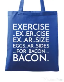 Sacosa din panza Exercise Albastru regal