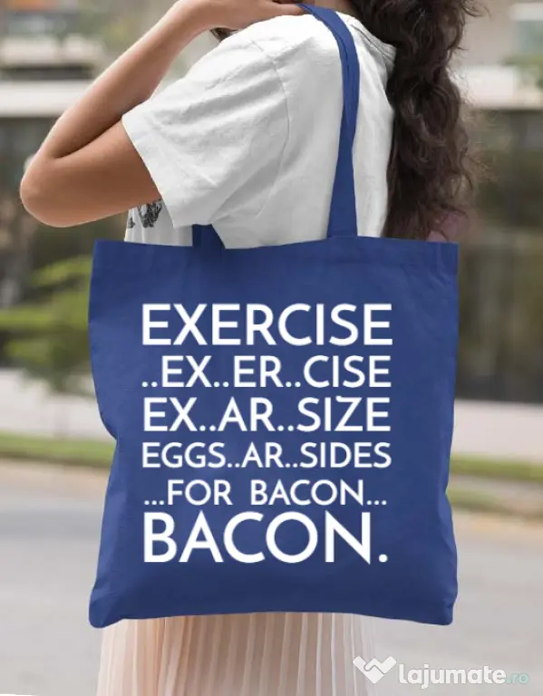 Sacosa din panza Exercise Albastru regal