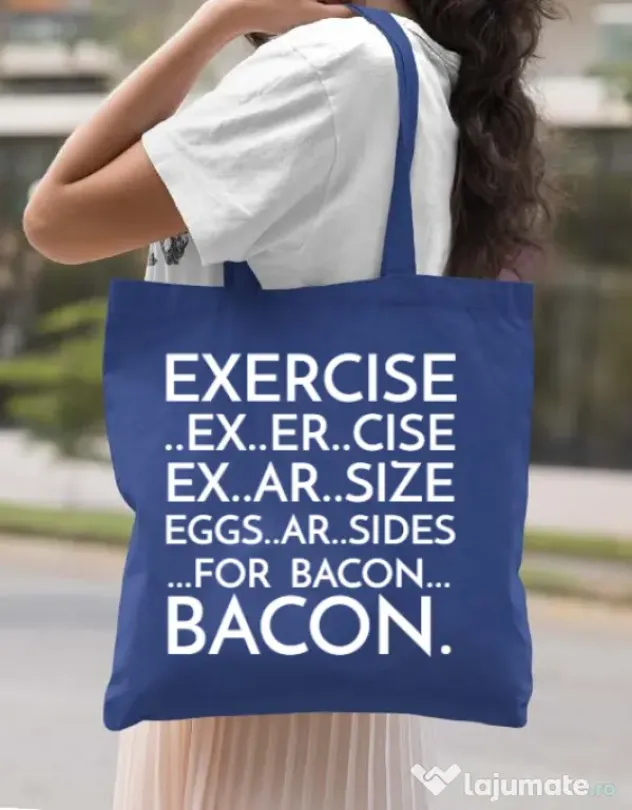 Sacosa din panza Exercise Albastru regal