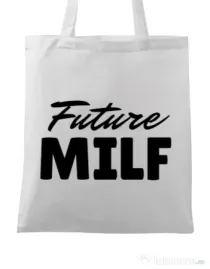Sacosa din panza Future Milf Alb