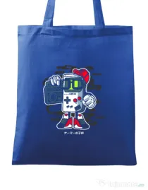 Sacosa din panza Game Kid Albastru regal
