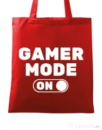 Sacosa din panza Gamer mode on Rosu