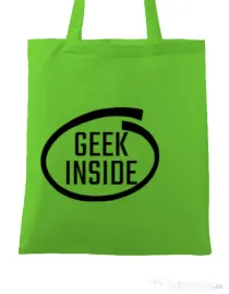 Sacosa din panza Geek inside Verde mar