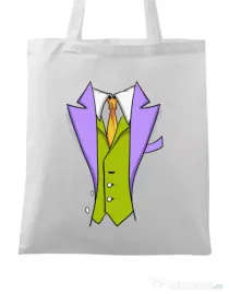 Sacosa din panza Gentleman suit Alb