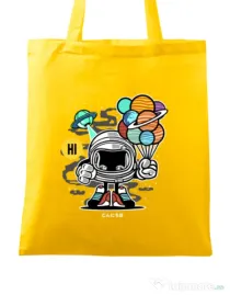 Sacosa din panza Gift From Outer Space Galben