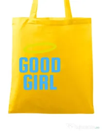 Sacosa din panza Good girl Galben