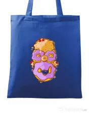 Sacosa din panza Homer Donut Albastru regal