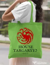 Sacosa din panza House Targaryen Verde mar