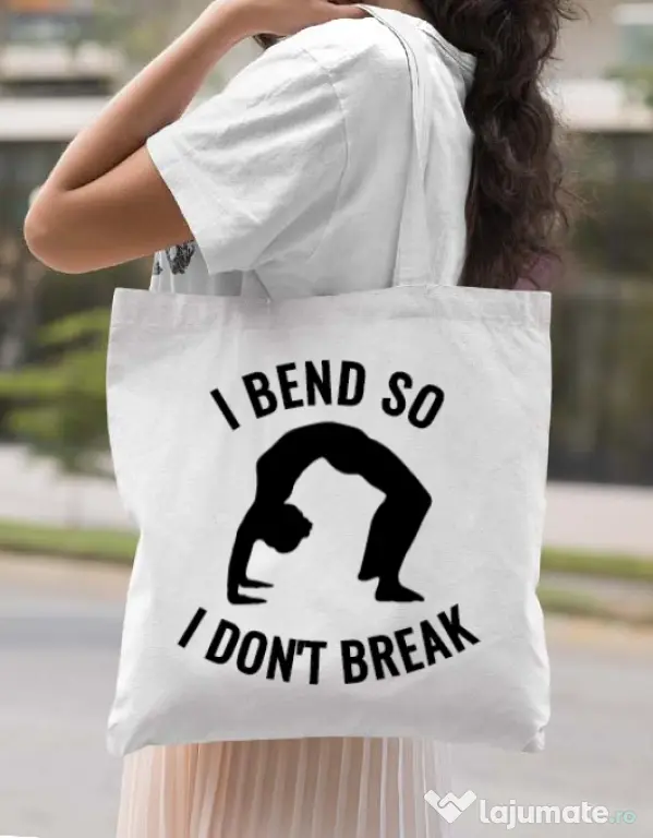 Sacosa din panza I bend Alb