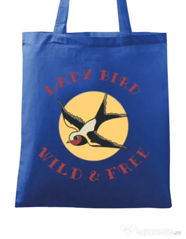 Sacosa din panza Ladybird Albastru regal