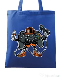Sacosa din panza Lets play Albastru regal
