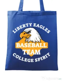 Sacosa din panza Liberty eagles Albastru regal