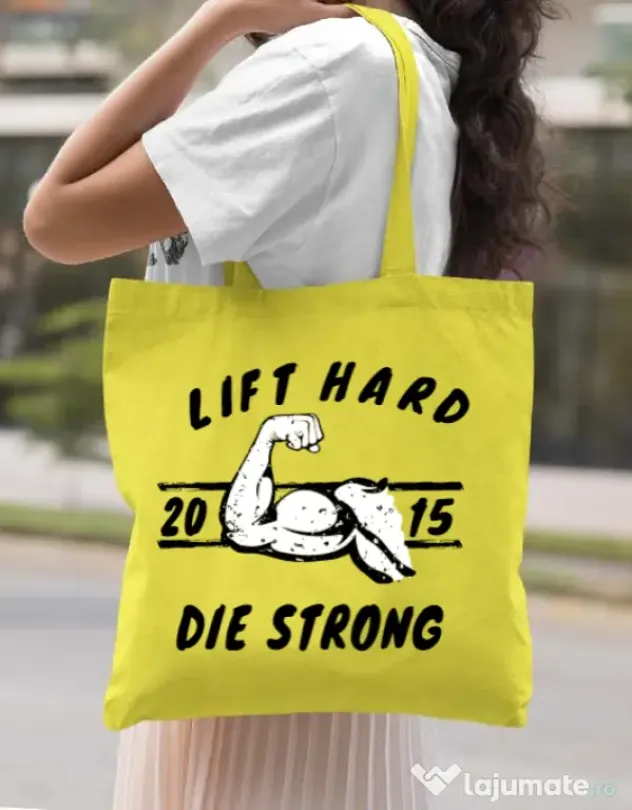 Sacosa din panza Lift hard Galben