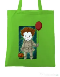 Sacosa din panza Little clown Verde mar