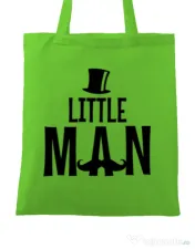 Sacosa din panza Little man Verde mar 
