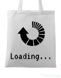Sacosa din panza Loading Alb