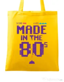 Sacosa din panza Made in the 80s Galben