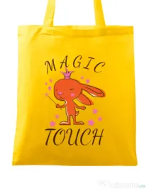 Sacosa din panza Magic touch Galben
