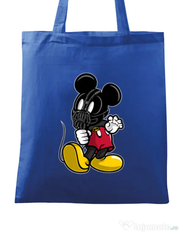 Sacosa din panza Mickey Bane Albastru regal
