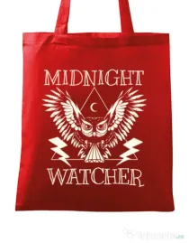 Sacosa din panza Midnight Watcher Rosu