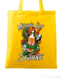 Sacosa din panza Mirada Del Serpiente Galben