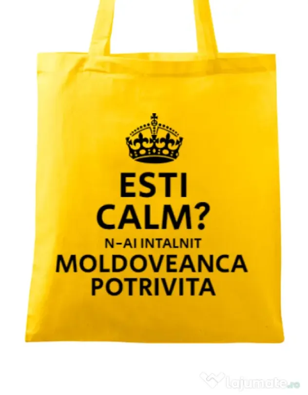 Sacosa din panza Moldoveanca potrivita Galben