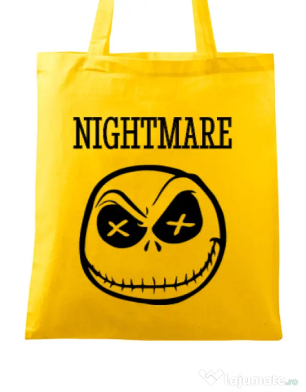 Sacosa din panza Nightmare Galben