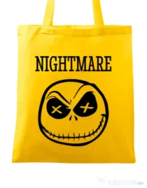 Sacosa din panza Nightmare Galben
