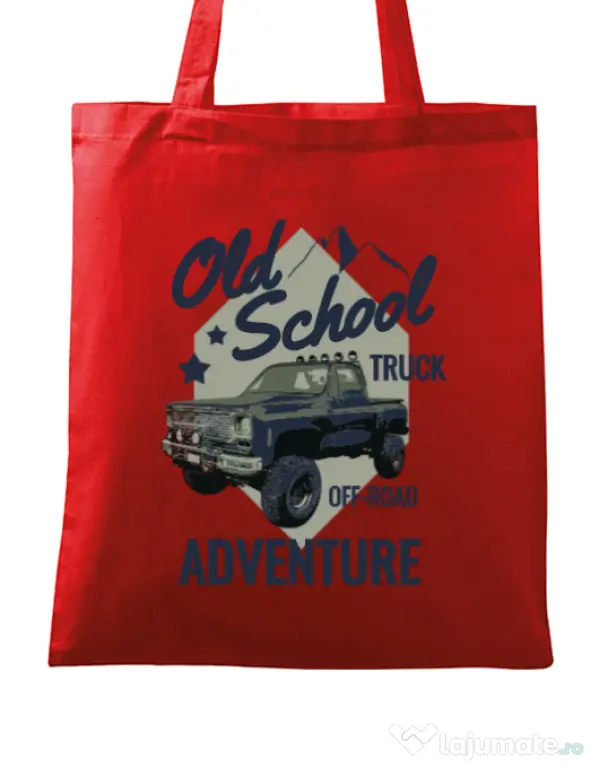 Sacosa din panza Off-road truck Rosu