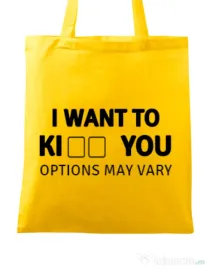 Sacosa din panza Options may vary Galben