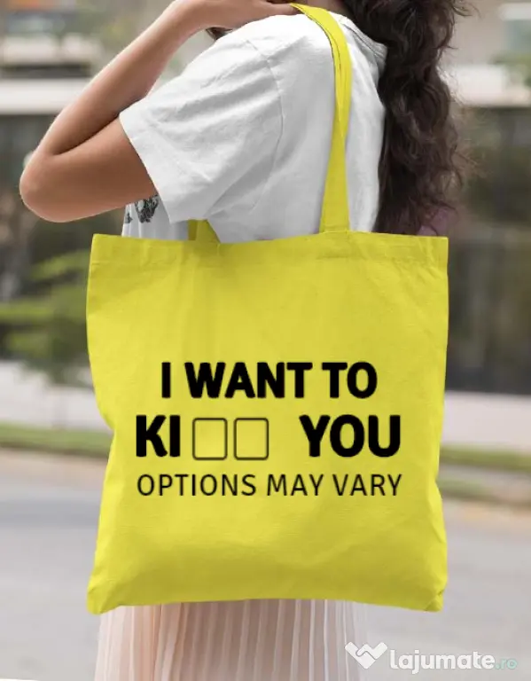Sacosa din panza Options may vary Galben