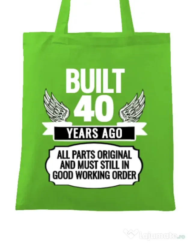 Sacosa din panza Original parts Verde mar