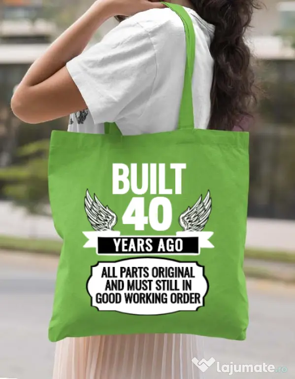 Sacosa din panza Original parts Verde mar