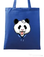 Sacosa din panza Panda Sailor Albastru regal