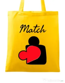 Sacosa din panza Perfect match Galben