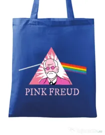 Sacosa din panza Pink Freud Albastru regal