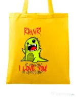 Sacosa din panza Rawr Galben